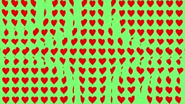 Kalp şekli dalga animasyon grafikleri