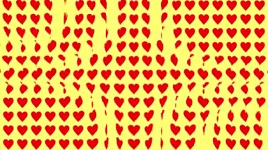 Kalp şekli dalga animasyon grafikleri