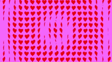 Kalp şekli dalga animasyon grafikleri