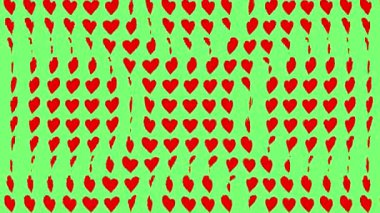 Kalp şekli dalga animasyon grafikleri