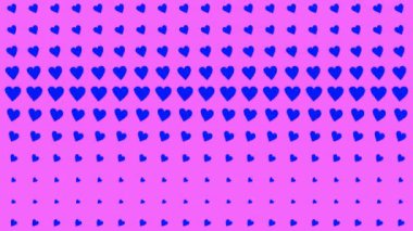 Kalp şekli dalga animasyon grafikleri