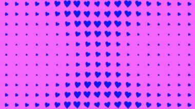 Kalp şekli dalga animasyon grafikleri