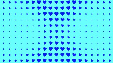 Kalp şekli dalga animasyon grafikleri