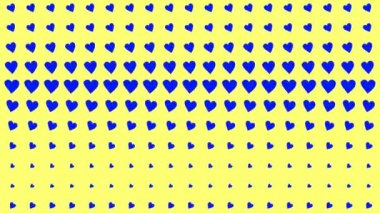 Kalp şekli dalga animasyon grafikleri