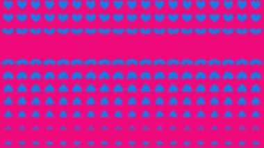 Kalp şekli dalga animasyon grafikleri