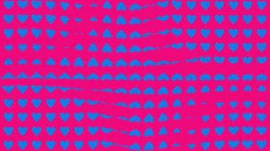 Kalp şekli dalga animasyon grafikleri