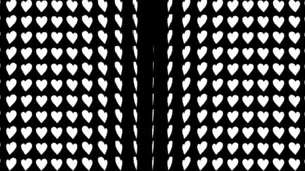 Forma Del Corazón Animación Ondas Movimiento Gráficos Movimiento — Vídeos de Stock