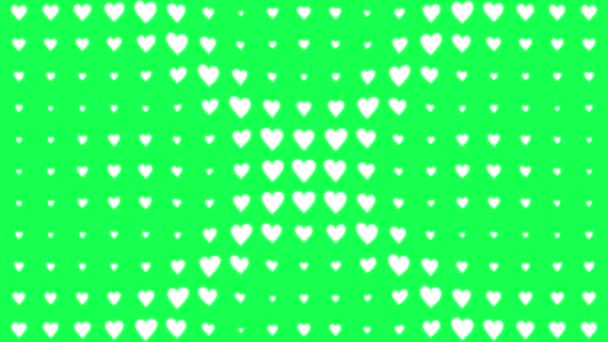 Heart Shape Moving Wave Animation Motion Graphics — 图库视频影像