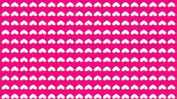 Heart Shape Moving Wave Animation Motion Graphics — Vídeo de Stock