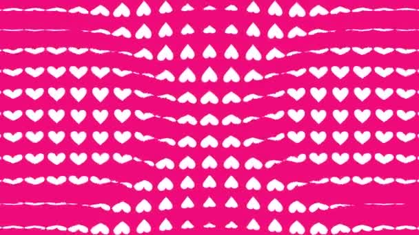 Heart Shape Moving Wave Animation Motion Graphics — Stockvideo