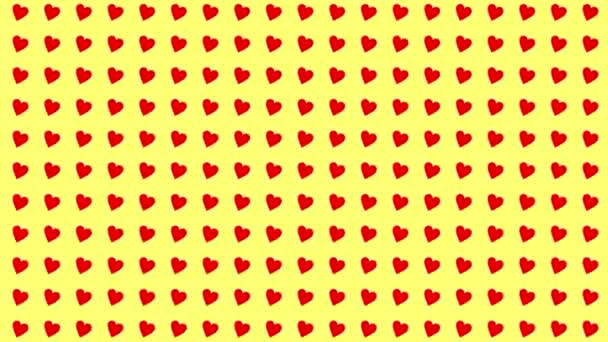 Heart Shape Moving Wave Animation Motion Graphics — 图库视频影像