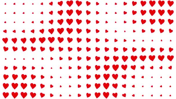 Forma Del Corazón Animación Ondas Movimiento Gráficos Movimiento — Vídeos de Stock