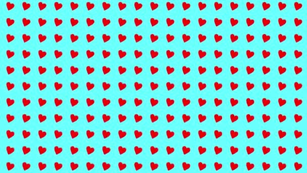 Heart Shape Moving Wave Animation Motion Graphics — Video Stock