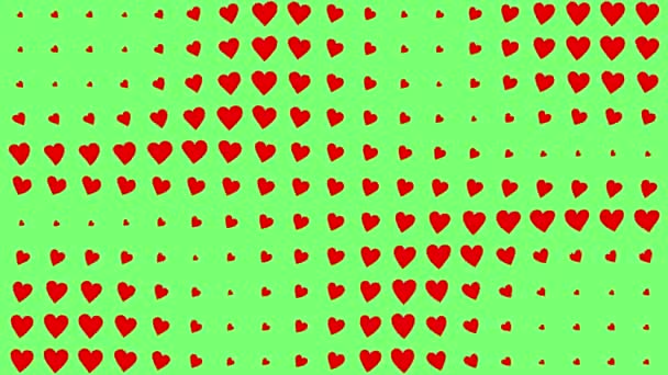 Forma Del Corazón Animación Ondas Movimiento Gráficos Movimiento — Vídeos de Stock