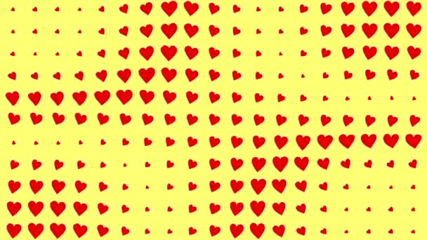 Forma Del Corazón Animación Ondas Movimiento Gráficos Movimiento — Vídeo de stock