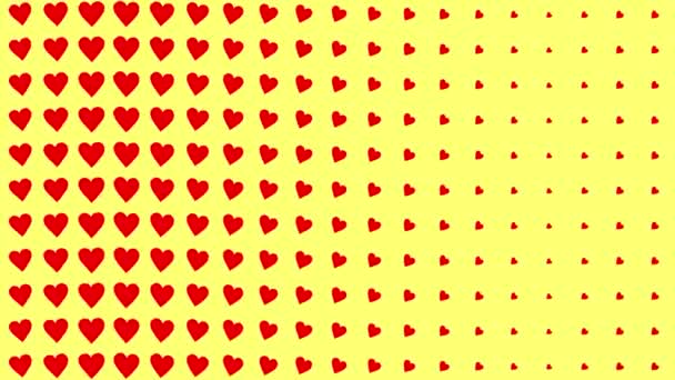 Kalp Şekli Dalga Animasyon Grafikleri — Stok video