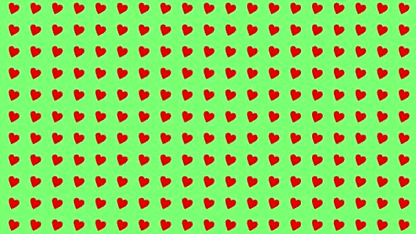 Heart Shape Moving Wave Animation Motion Graphics — Video Stock