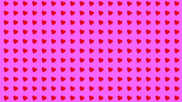 Heart Shape Moving Wave Animation Motion Graphics — Stockvideo