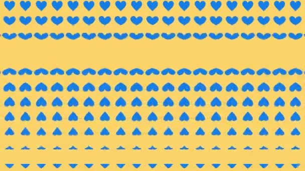 Heart Shape Moving Wave Animation Motion Graphics — Vídeo de Stock