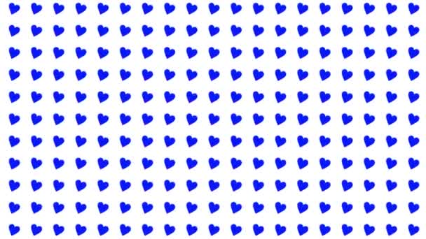 Heart Shape Moving Wave Animation Motion Graphics — Video Stock