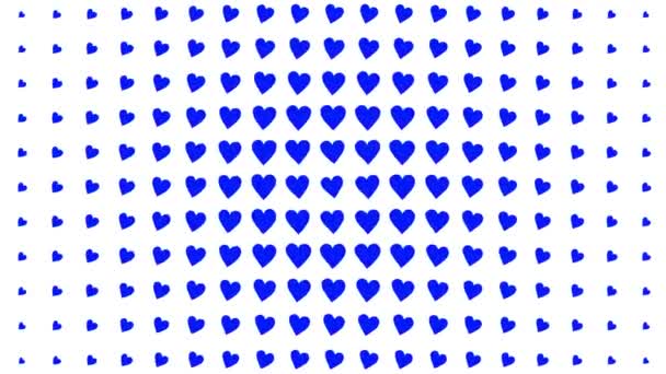 Heart Shape Moving Wave Animation Motion Graphics — 图库视频影像