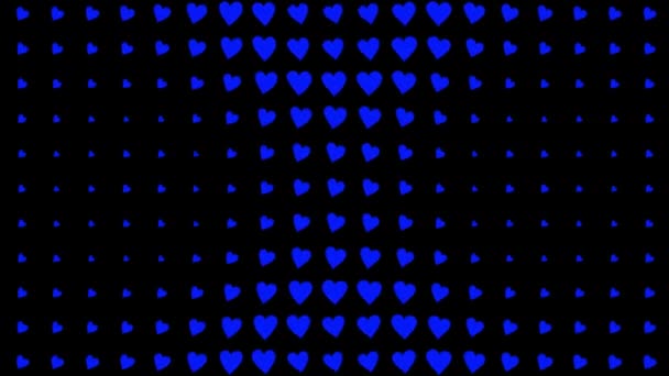 Forma Del Corazón Animación Ondas Movimiento Gráficos Movimiento — Vídeos de Stock