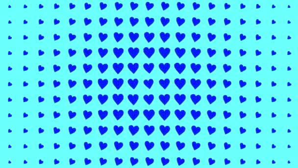 Heart Shape Moving Wave Animation Motion Graphics — Vídeo de Stock