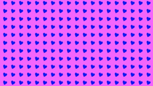 Heart Shape Moving Wave Animation Motion Graphics — Stock Video