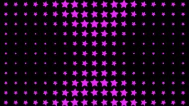 Yıldız şekli dalga hareketli animasyon grafikleri
