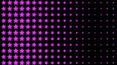 Yıldız şekli dalga hareketli animasyon grafikleri