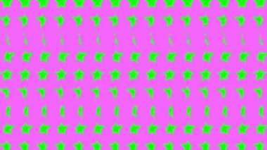 Yıldız şekli dalga hareketli animasyon grafikleri