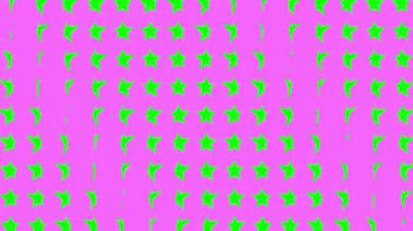 Yıldız şekli dalga hareketli animasyon grafikleri