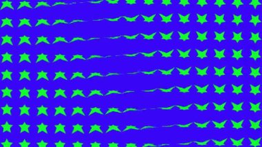 Yıldız şekli dalga hareketli animasyon grafikleri