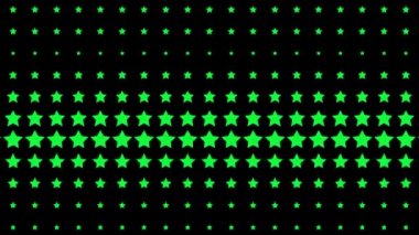 Yıldız şekli dalga hareketli animasyon grafikleri