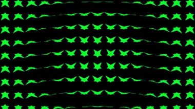 Yıldız şekli dalga hareketli animasyon grafikleri
