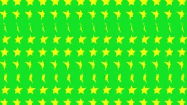 Yıldız şekli dalga hareketli animasyon grafikleri