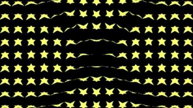 Yıldız şekli dalga hareketli animasyon grafikleri