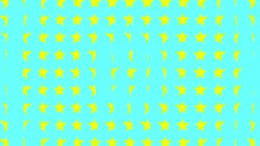 Yıldız şekli dalga hareketli animasyon grafikleri