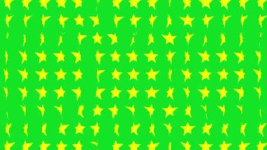 Yıldız şekli dalga hareketli animasyon grafikleri