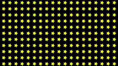 Yıldız şekli dalga hareketli animasyon grafikleri