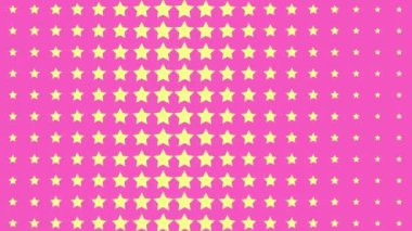 Yıldız şekli dalga hareketli animasyon grafikleri