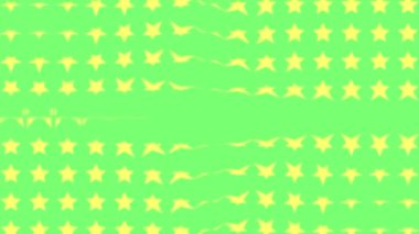 Yıldız şekli dalga hareketli animasyon grafikleri