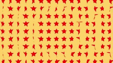 Yıldız şekli dalga hareketli animasyon grafikleri