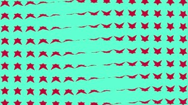 Yıldız şekli dalga hareketli animasyon grafikleri