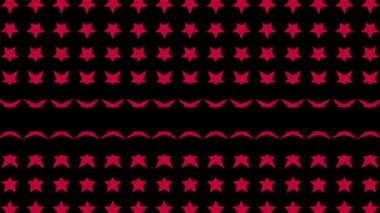 Yıldız şekli dalga hareketli animasyon grafikleri