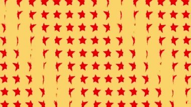 Yıldız şekli dalga hareketli animasyon grafikleri