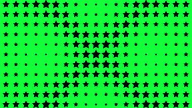 Yıldız şekli dalga hareketli animasyon grafikleri