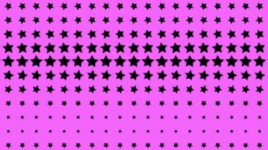 Yıldız şekli dalga hareketli animasyon grafikleri