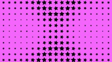 Yıldız şekli dalga hareketli animasyon grafikleri