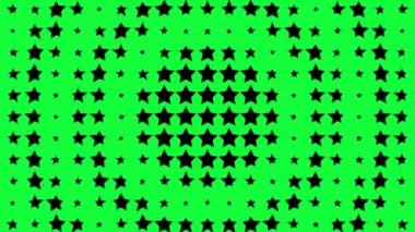 Yıldız şekli dalga hareketli animasyon grafikleri